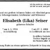 Schuller Elisabeth 1914-2004 Todesanzeige